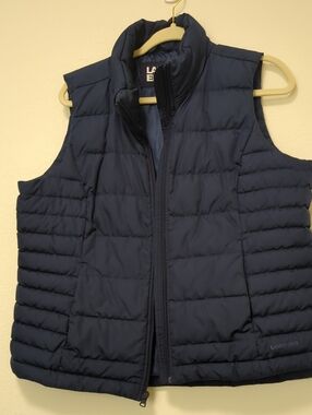 Lands' End Women's Navy Quilted Insulated Vest